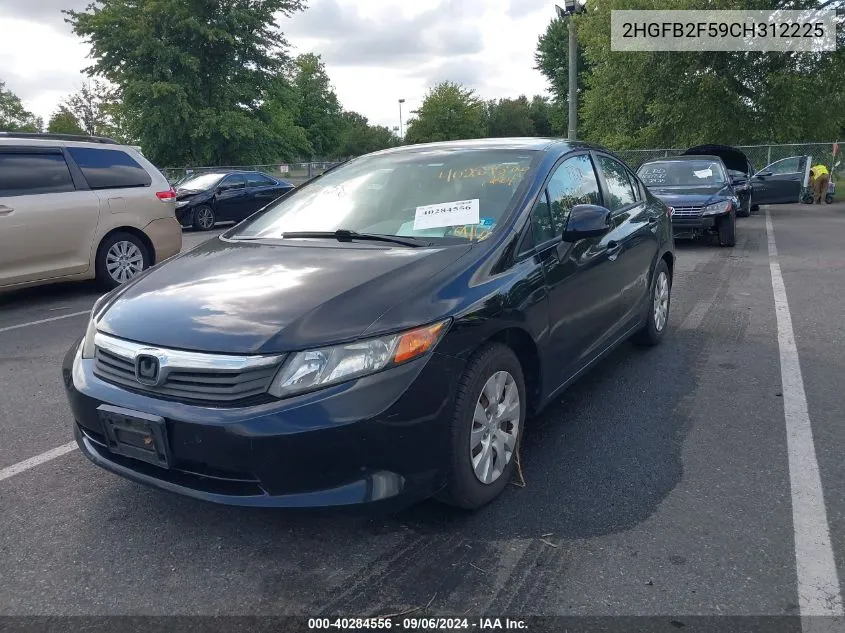 2HGFB2F59CH312225 2012 Honda Civic Lx