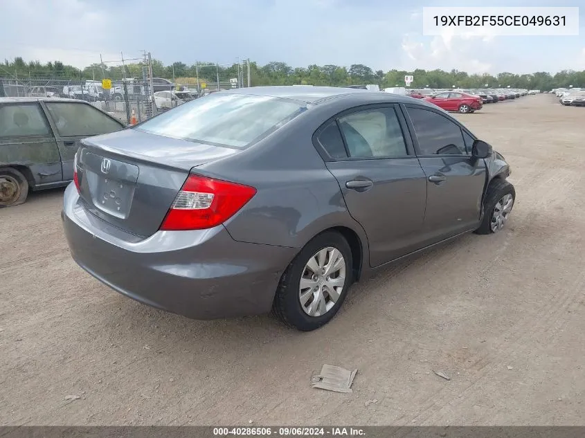 2012 Honda Civic Lx VIN: 19XFB2F55CE049631 Lot: 40286506