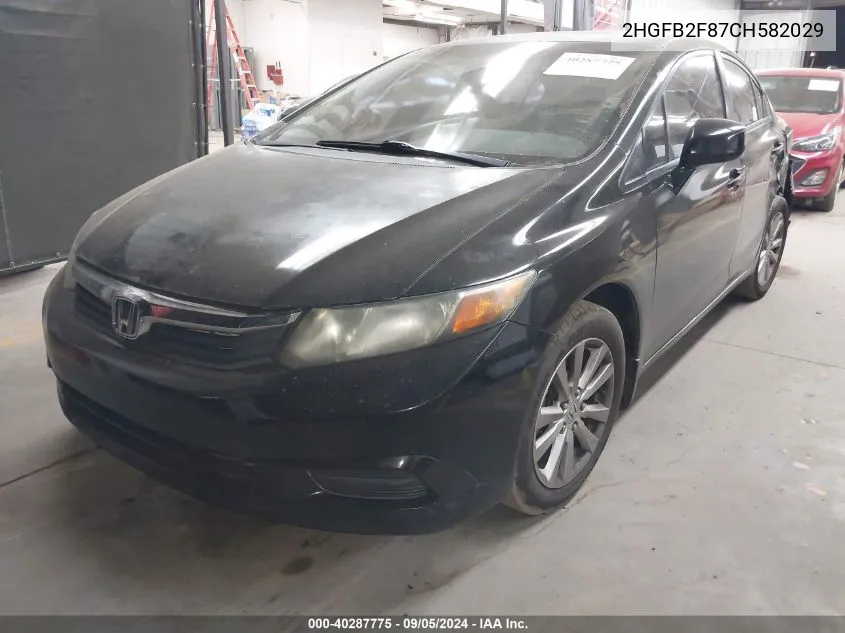 2HGFB2F87CH582029 2012 Honda Civic Ex