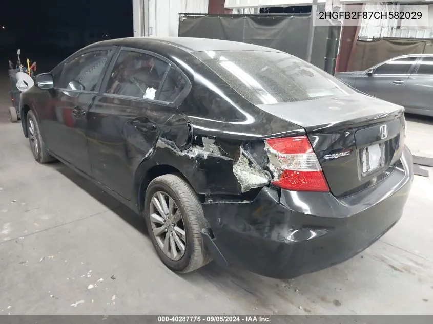 2HGFB2F87CH582029 2012 Honda Civic Ex