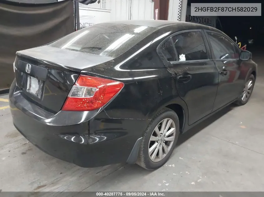 2HGFB2F87CH582029 2012 Honda Civic Ex