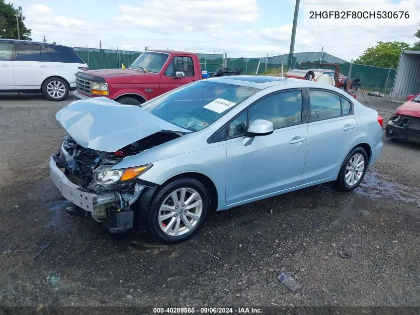 2HGFB2F80CH530676 2012 Honda Civic Ex