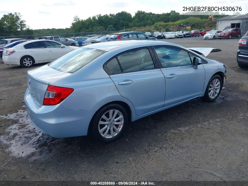 2HGFB2F80CH530676 2012 Honda Civic Ex