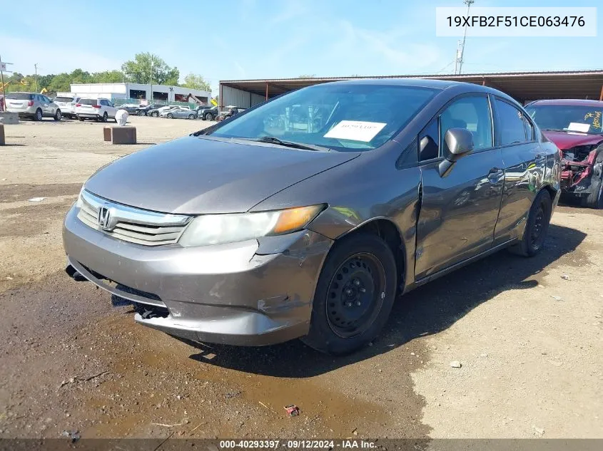 19XFB2F51CE063476 2012 Honda Civic Lx