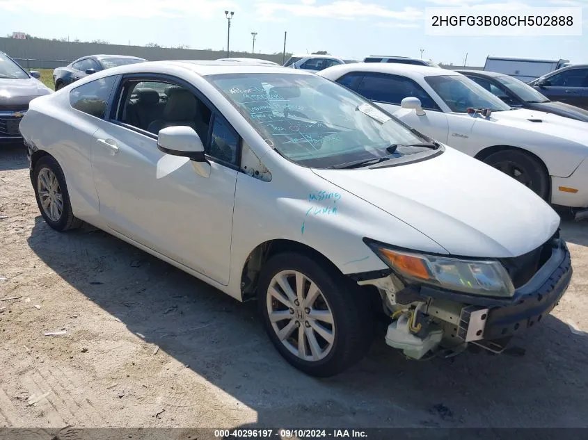 2HGFG3B08CH502888 2012 Honda Civic Exl