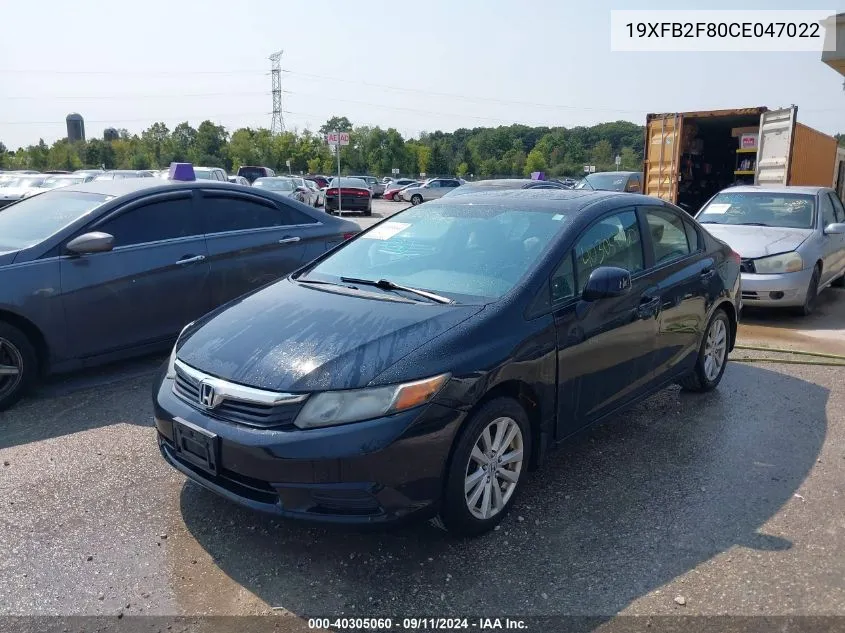 19XFB2F80CE047022 2012 Honda Civic Ex