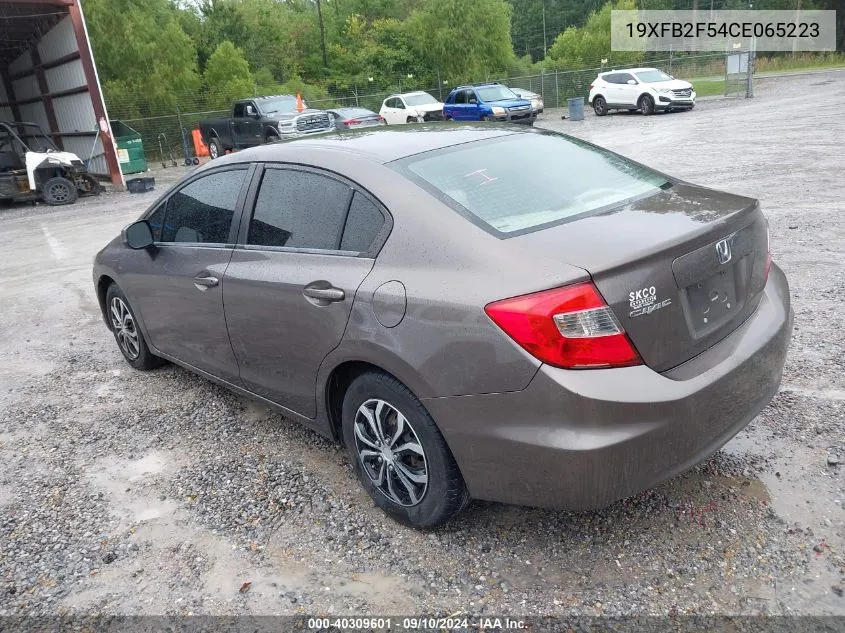 2012 Honda Civic Lx VIN: 19XFB2F54CE065223 Lot: 40309601