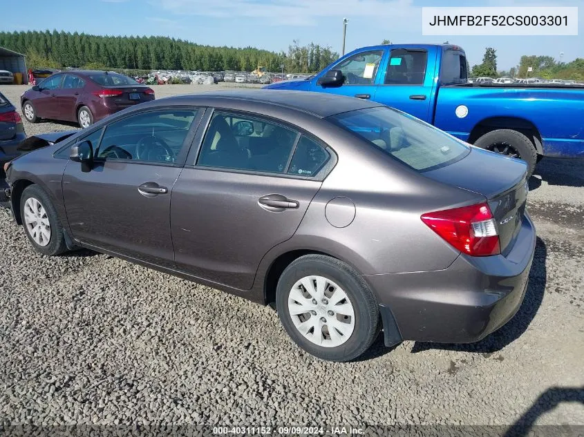 JHMFB2F52CS003301 2012 Honda Civic Lx