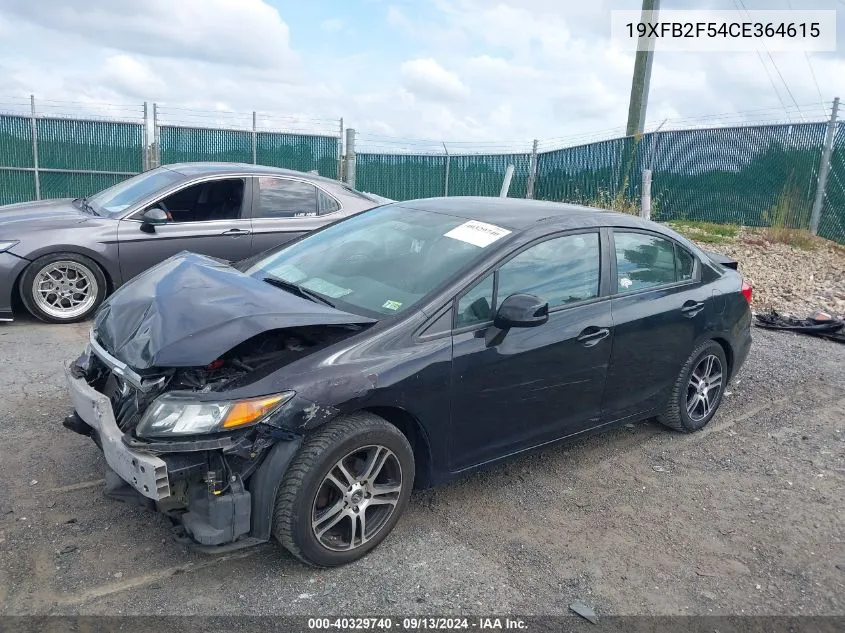 2012 Honda Civic Lx VIN: 19XFB2F54CE364615 Lot: 40329740