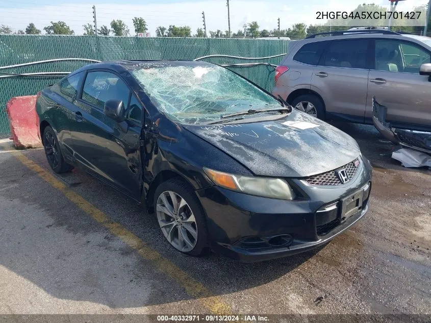 2012 Honda Civic Si VIN: 2HGFG4A5XCH701427 Lot: 40332971