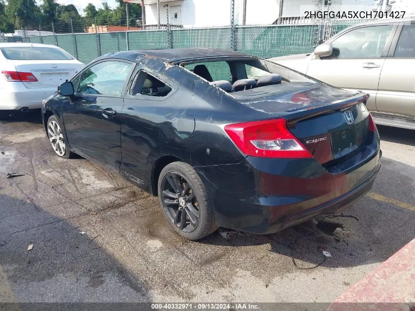 2HGFG4A5XCH701427 2012 Honda Civic Si