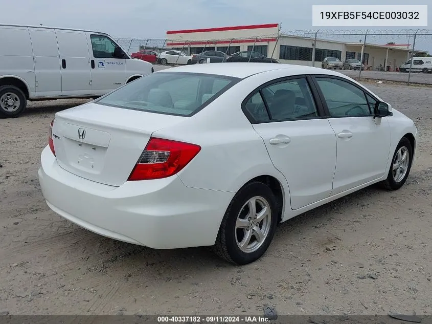 19XFB5F54CE003032 2012 Honda Civic Natural Gas