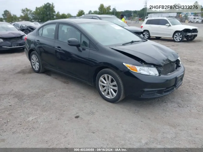 2HGFB2F87CH333276 2012 Honda Civic Ex