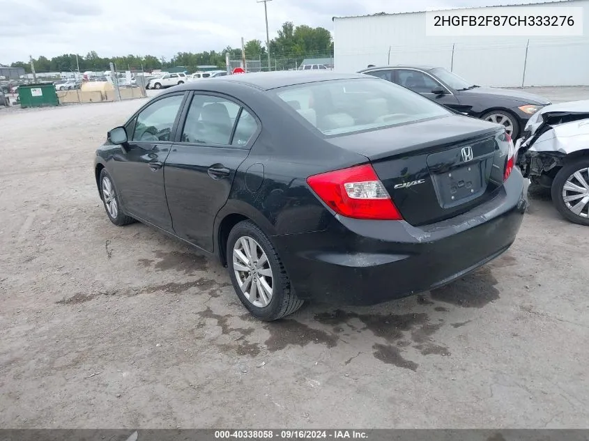 2HGFB2F87CH333276 2012 Honda Civic Ex