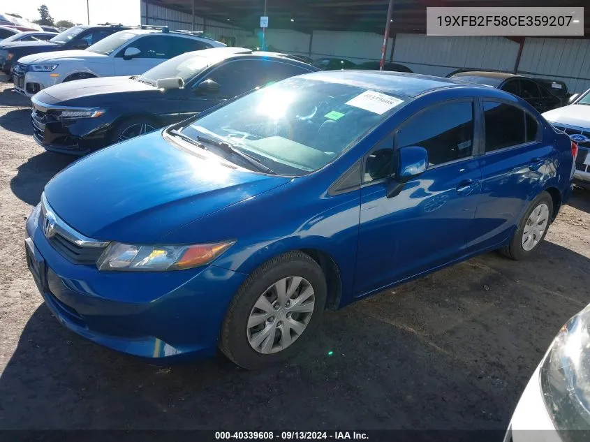 19XFB2F58CE359207 2012 Honda Civic Lx