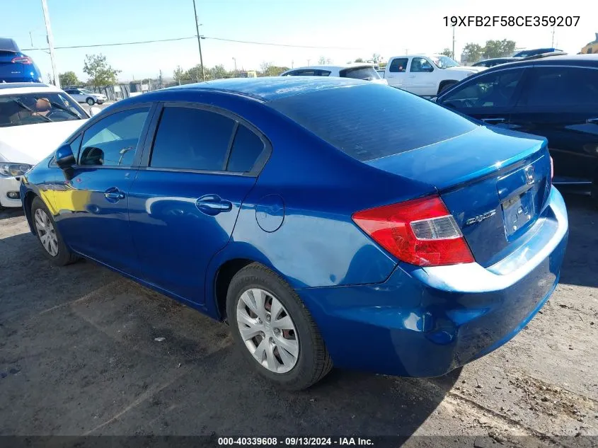 19XFB2F58CE359207 2012 Honda Civic Lx