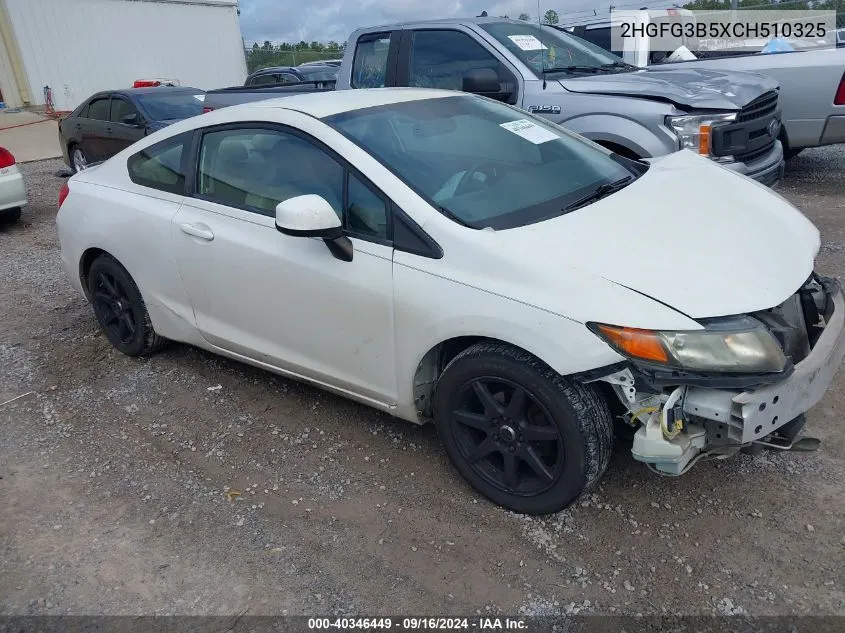 2HGFG3B5XCH510325 2012 Honda Civic Lx