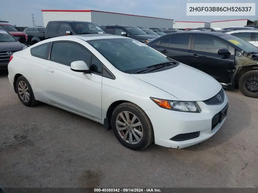 2HGFG3B86CH526337 2012 Honda Civic Ex