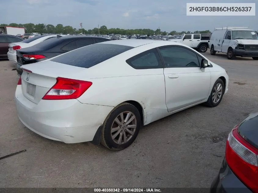 2HGFG3B86CH526337 2012 Honda Civic Ex