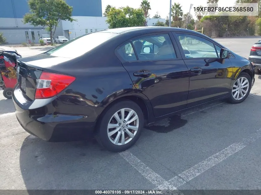 19XFB2F86CE368580 2012 Honda Civic Ex