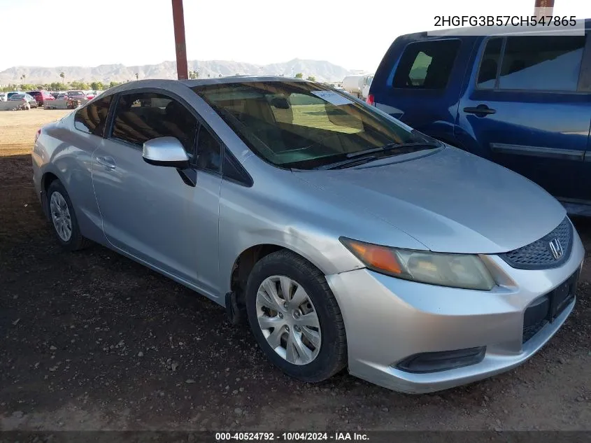 2HGFG3B57CH547865 2012 Honda Civic Lx