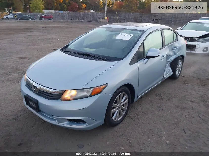 19XFB2F96CE331926 2012 Honda Civic Exl