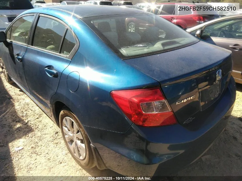 2HGFB2F59CH582510 2012 Honda Civic Lx