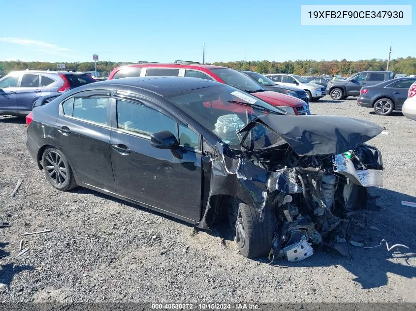 2012 Honda Civic Ex-L VIN: 19XFB2F90CE347930 Lot: 40580372