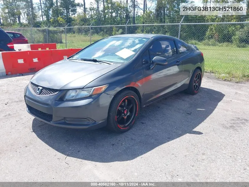 2HGFG3B13CH521860 2012 Honda Civic Ex-L