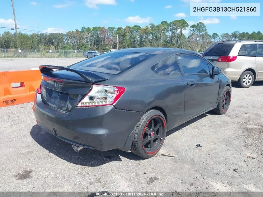 2HGFG3B13CH521860 2012 Honda Civic Ex-L