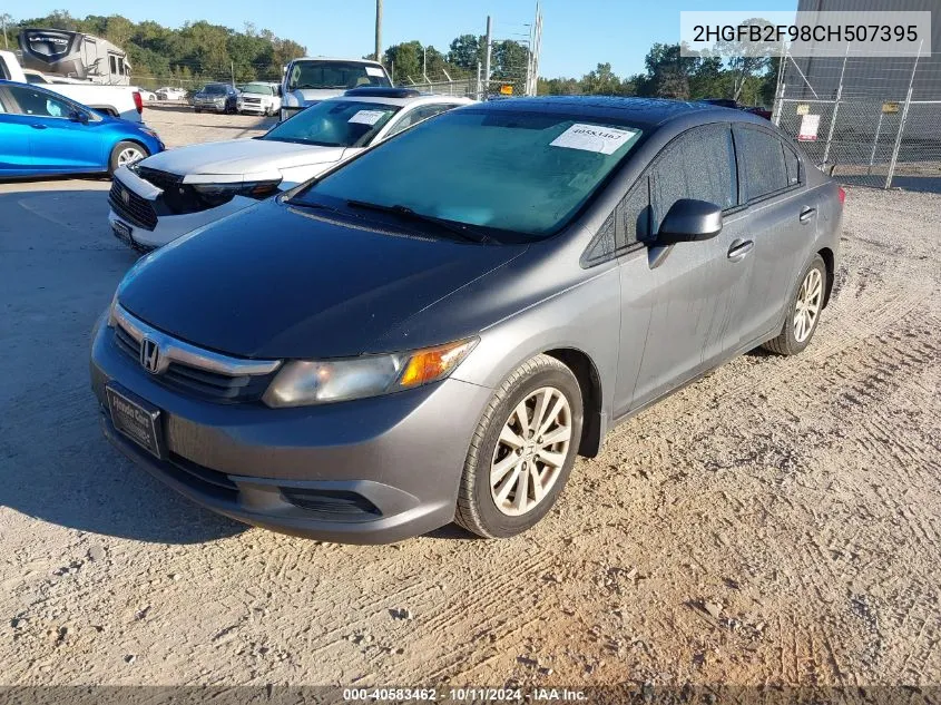 2HGFB2F98CH507395 2012 Honda Civic Exl