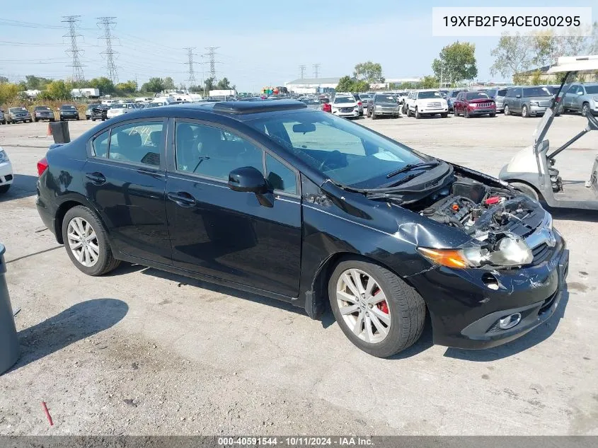 2012 Honda Civic Ex-L VIN: 19XFB2F94CE030295 Lot: 40591544