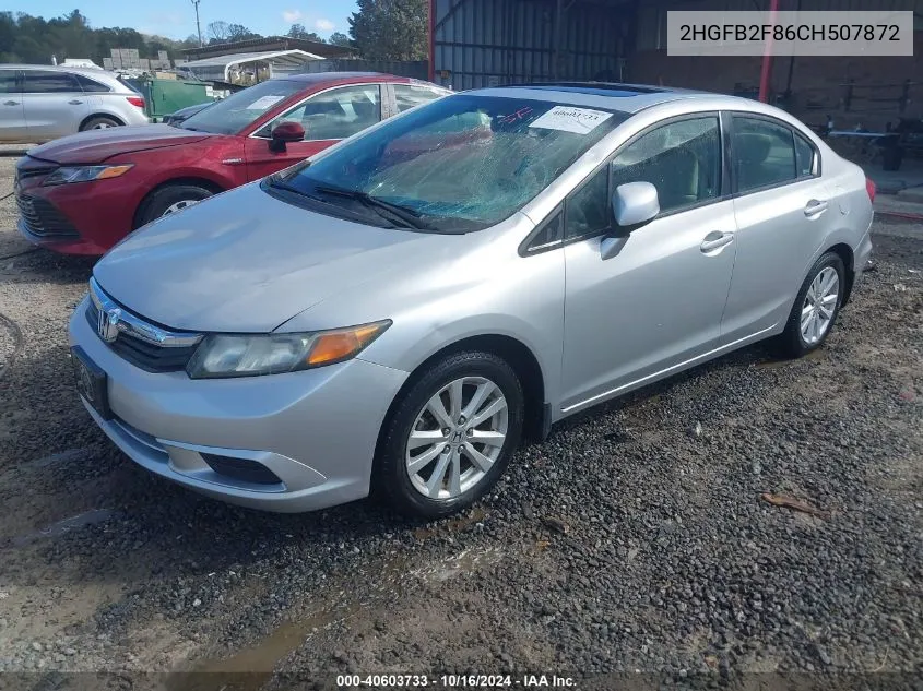 2HGFB2F86CH507872 2012 Honda Civic Ex