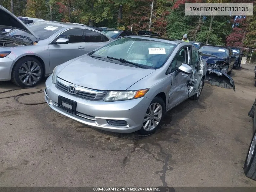 2012 Honda Civic Ex-L VIN: 19XFB2F96CE313135 Lot: 40607412