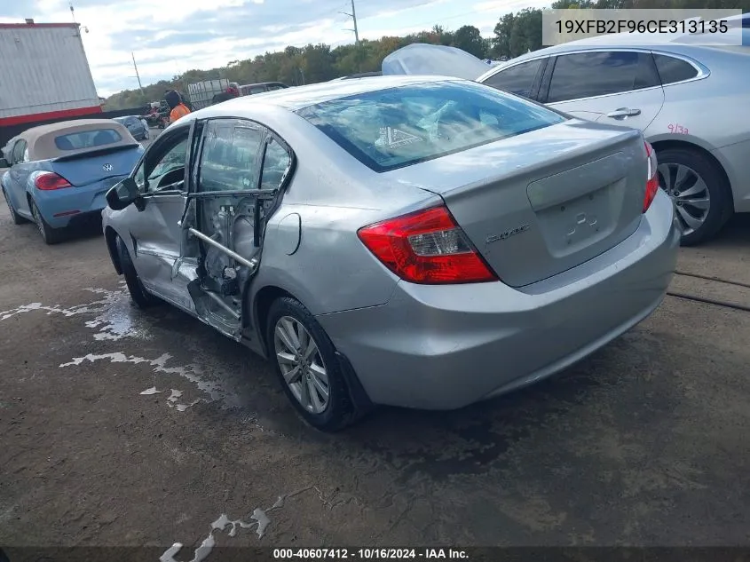 2012 Honda Civic Ex-L VIN: 19XFB2F96CE313135 Lot: 40607412