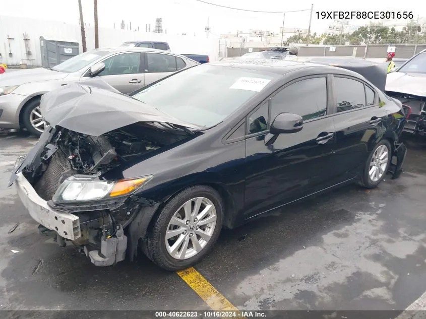 2012 Honda Civic Ex VIN: 19XFB2F88CE301656 Lot: 40622623