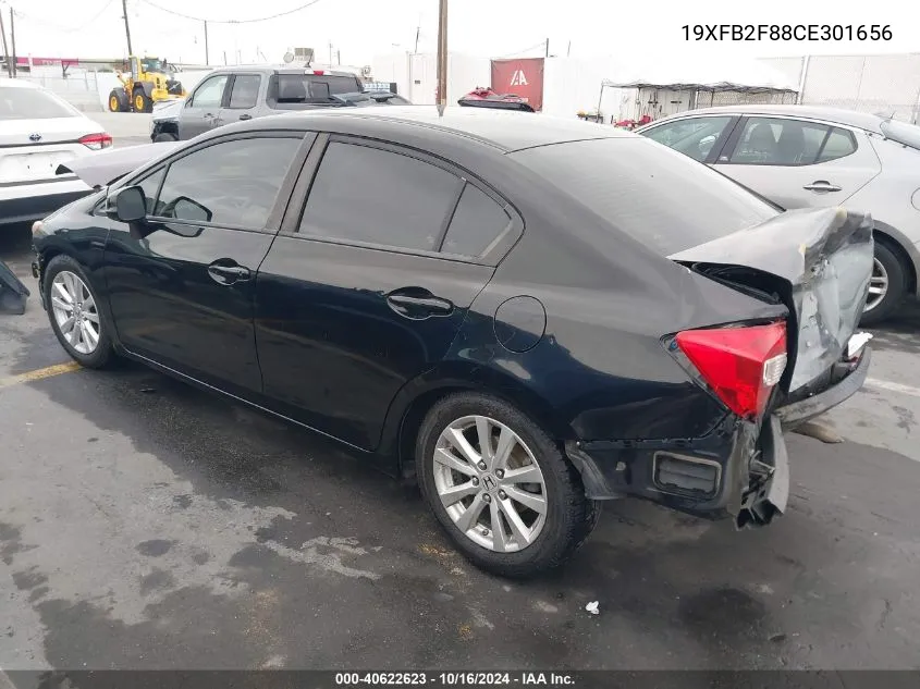 2012 Honda Civic Ex VIN: 19XFB2F88CE301656 Lot: 40622623