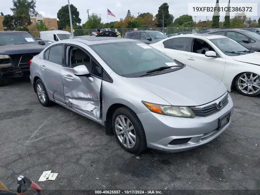 19XFB2F81CE386372 2012 Honda Civic Ex