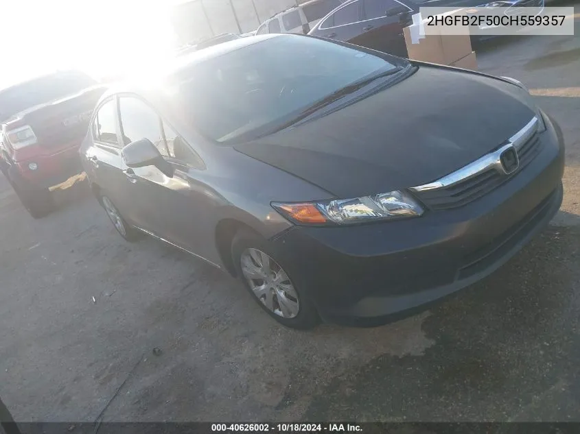 2HGFB2F50CH559357 2012 Honda Civic Lx