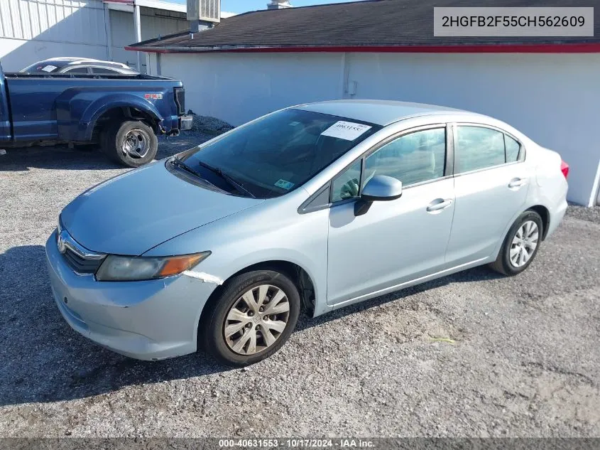 2HGFB2F55CH562609 2012 Honda Civic Lx