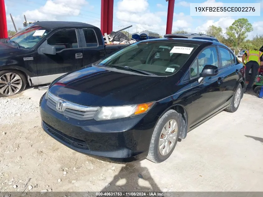 2012 Honda Civic Lx VIN: 19XFB2E55CE002276 Lot: 40631753