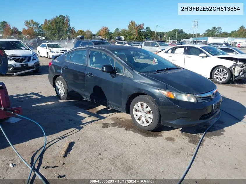 2HGFB2E52CH513854 2012 Honda Civic Lx