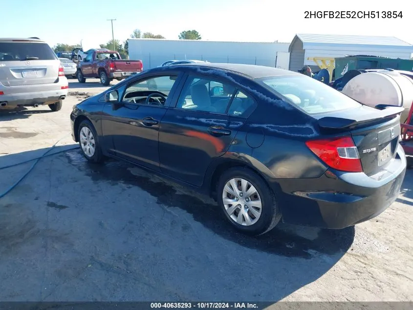 2HGFB2E52CH513854 2012 Honda Civic Lx