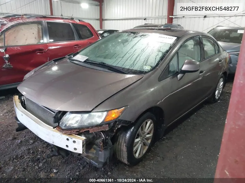 2HGFB2F8XCH548277 2012 Honda Civic Ex