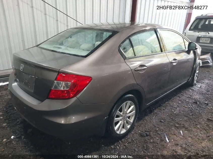 2HGFB2F8XCH548277 2012 Honda Civic Ex