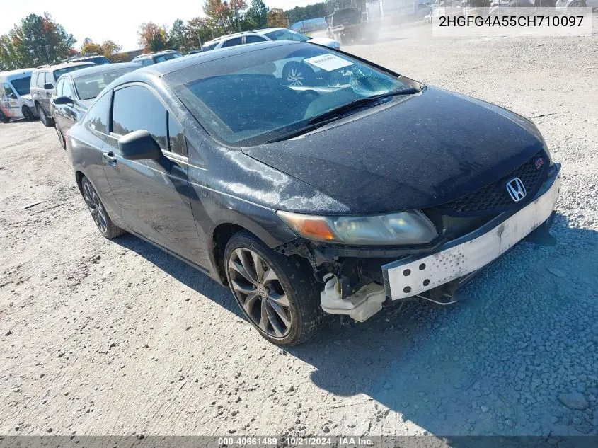 2012 Honda Civic Si VIN: 2HGFG4A55CH710097 Lot: 40661489