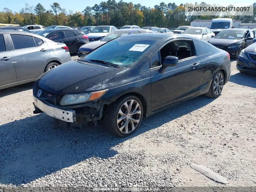 2012 Honda Civic Si VIN: 2HGFG4A55CH710097 Lot: 40661489