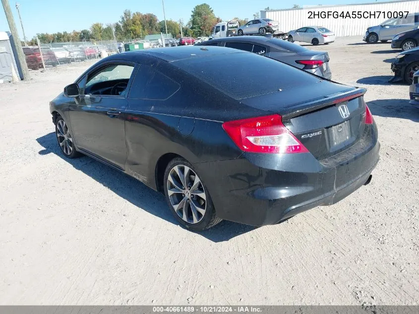 2012 Honda Civic Si VIN: 2HGFG4A55CH710097 Lot: 40661489