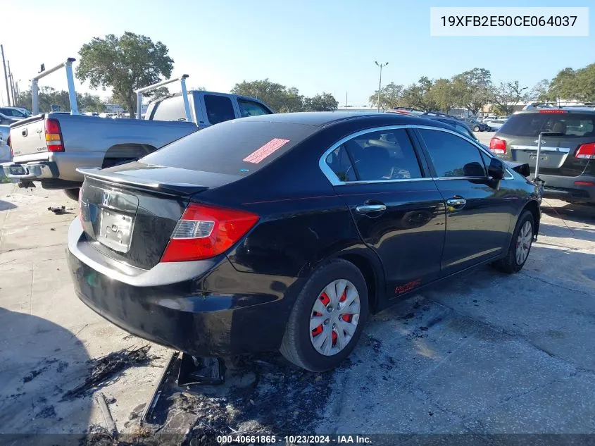 2012 Honda Civic Lx VIN: 19XFB2E50CE064037 Lot: 40661865