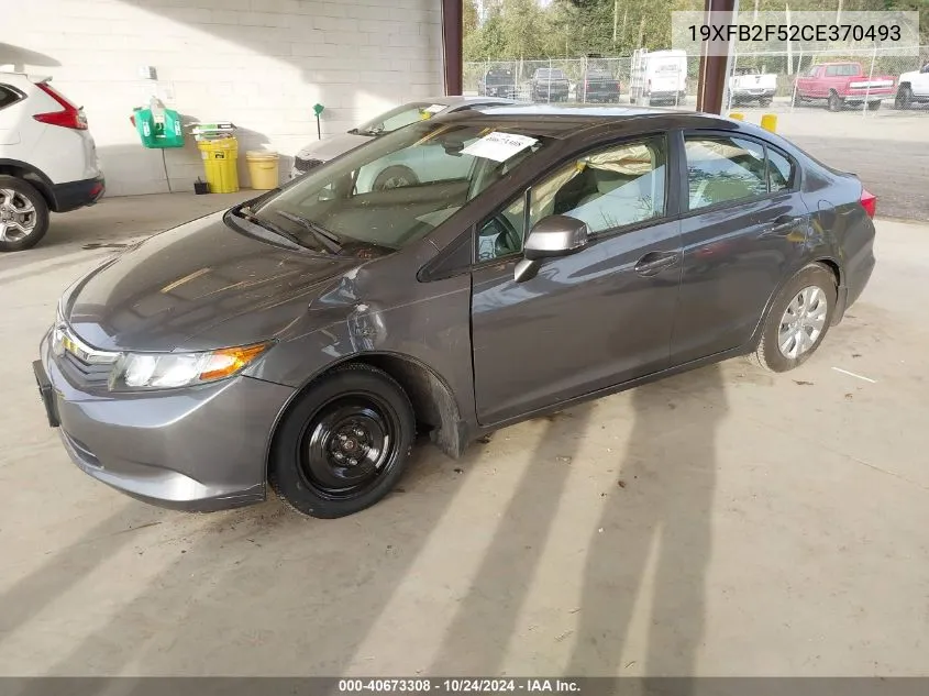 19XFB2F52CE370493 2012 Honda Civic Sdn Lx